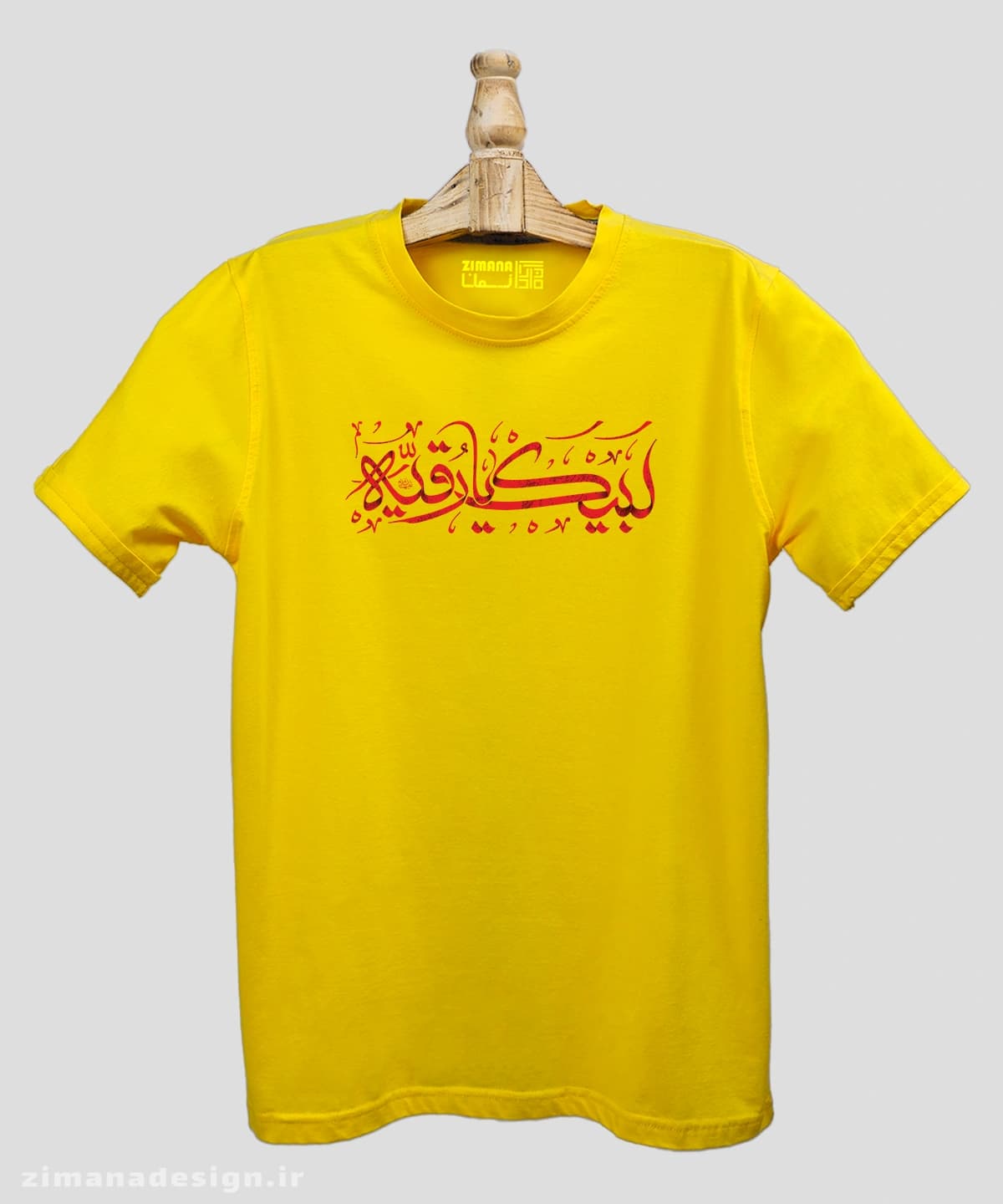تیشرت مردانه و زنانه مذهبی طرح لبیک یا رقیه کد 769 — تصویر ۴