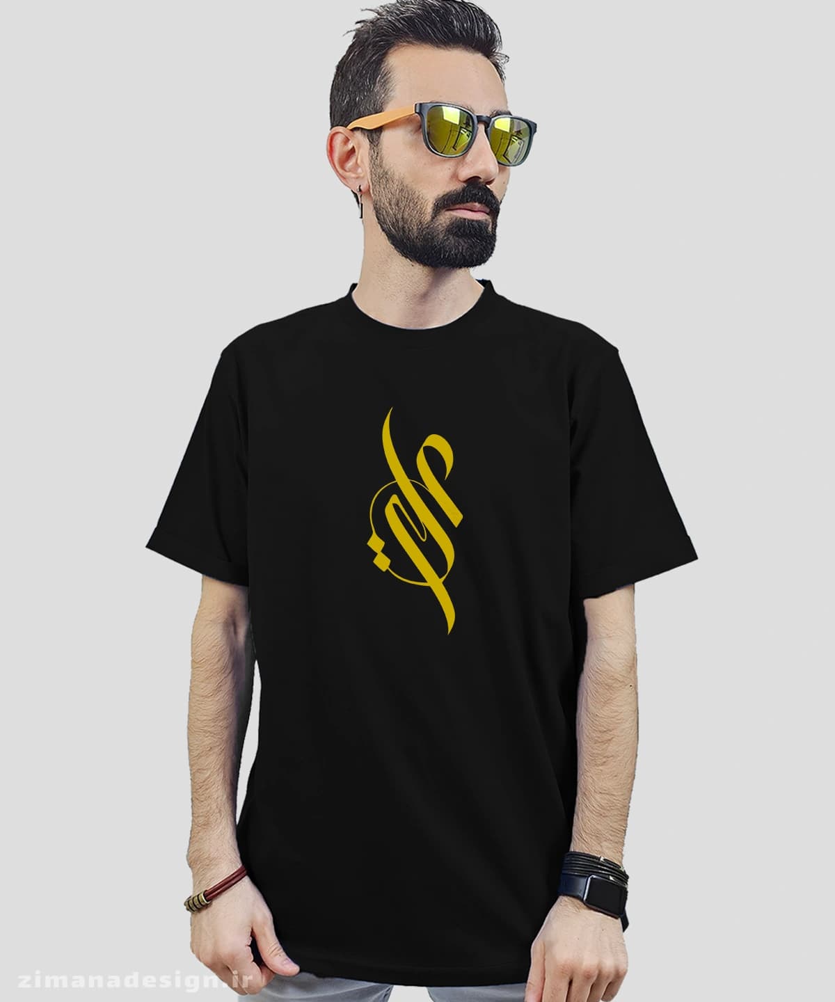 تیشرت مردانه و زنانه مذهبی طرح علی (ع) کد 759 — تصویر ۳