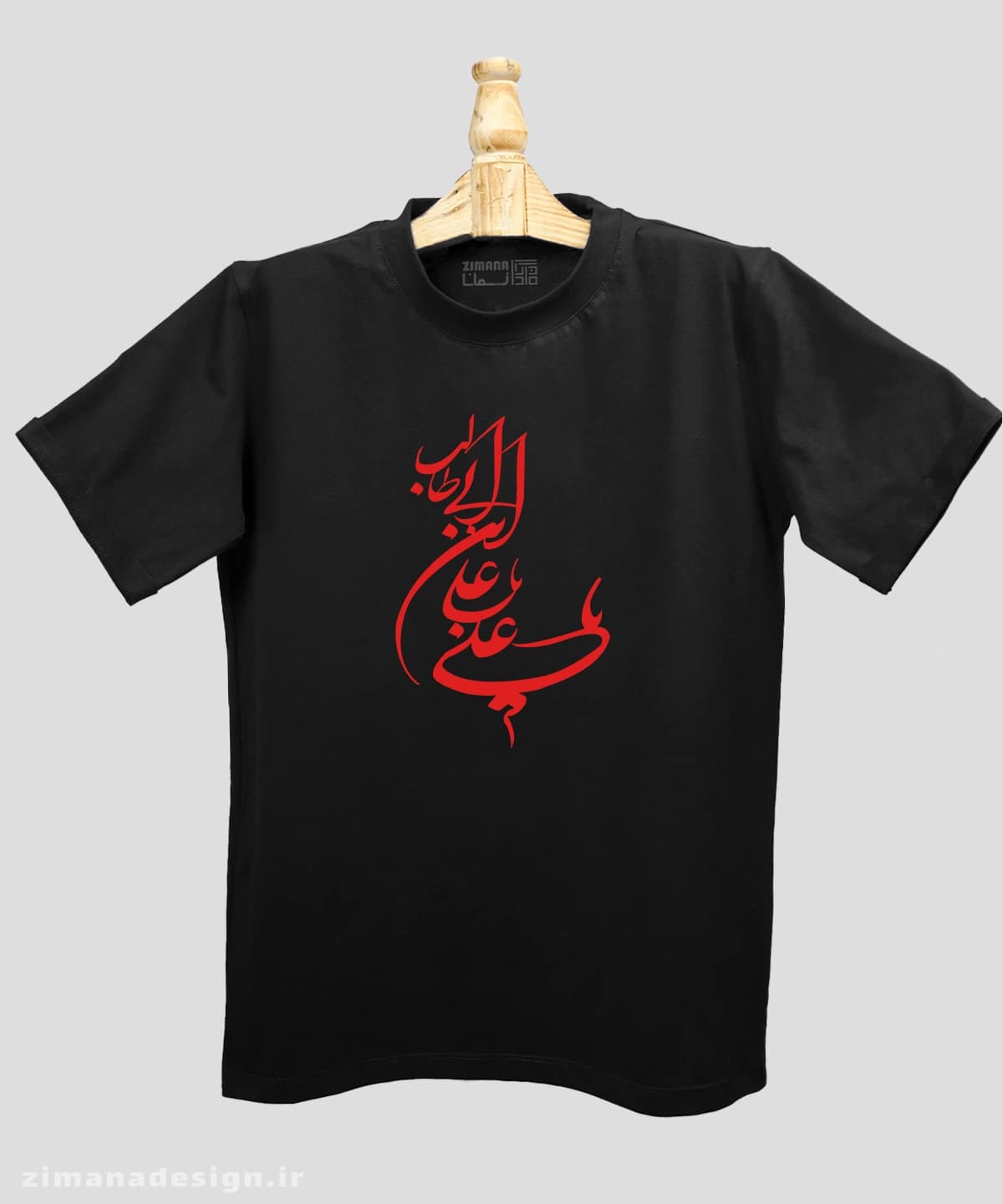 تیشرت مردانه و زنانه مذهبی طرح يا علي ابن ابي طالب کد 747 — تصویر ۲