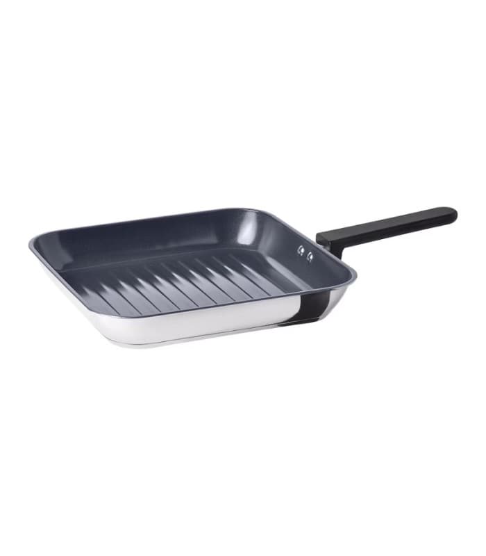 تابه گریل آیکیا، مدل MIDDAGSMAT ، استیل/مشکی، 28×28 سانتی متر — تصویر ۷
