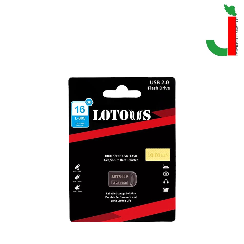 فلش مموری لوتوس مدل L805 ظرفیت 16 گیگابایت USB 2.0 — تصویر ۲
