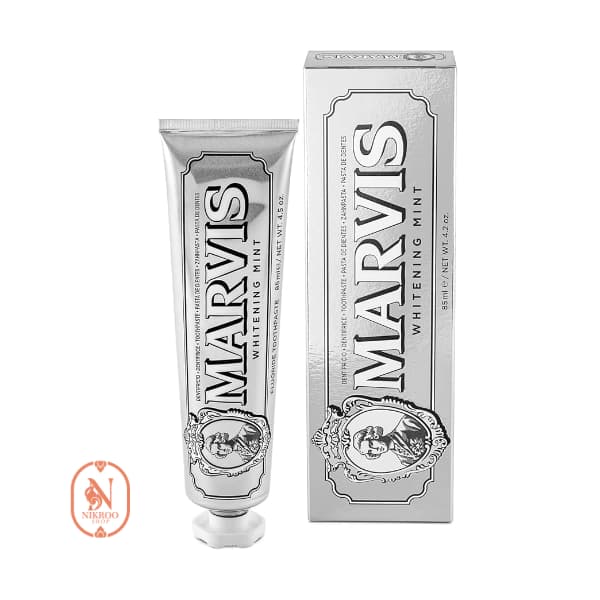 خمیر دندان سفید کننده مارویس مدل Marvis Whitening Mint
