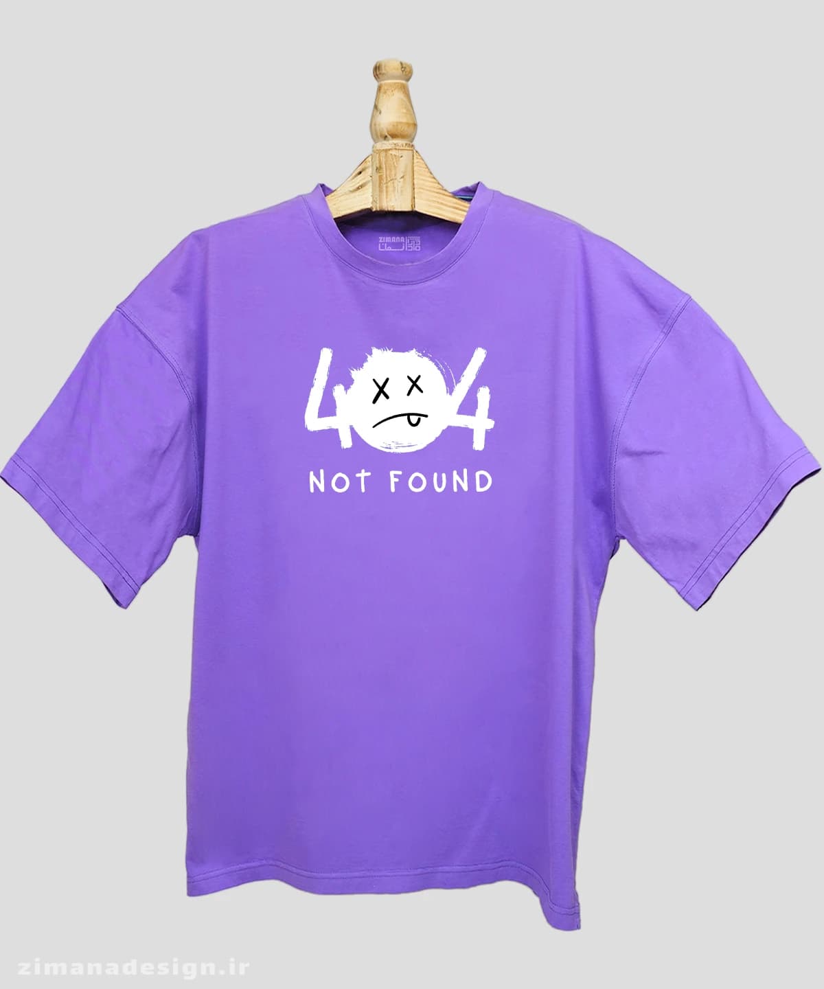 تیشرت لش مردانه و زنانه طرح ارور Not Found 404 — تصویر ۴