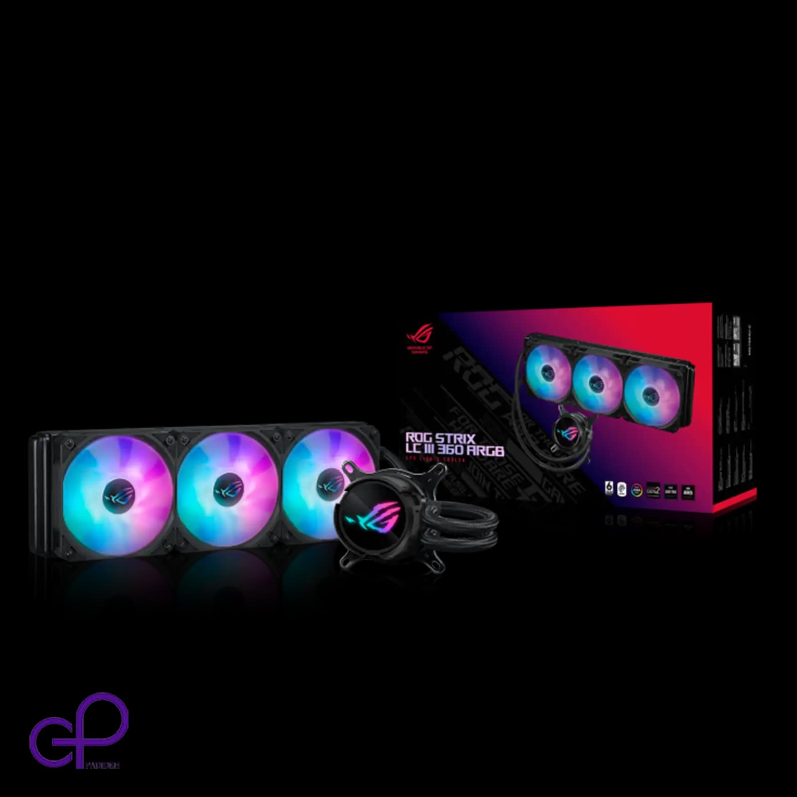 خنک کننده مایع پردازنده ایسوس ROG Strix LC III 360 ARGB — تصویر ۳