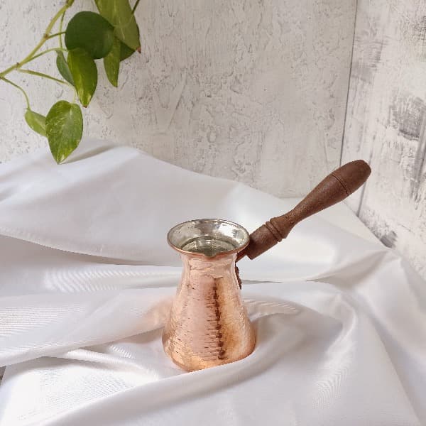 قهوه جوش مسی دسته ارمنی کد ZH238 — تصویر ۲