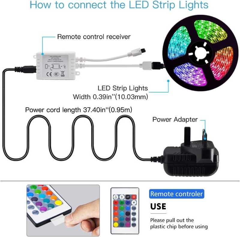ریسه نوار LED L8star RGB طول 5m — تصویر ۳
