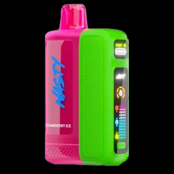 پاد یکبار مصرف نستی توت فرنگی یخ 50000 پاف Nasty strawberry ice pod