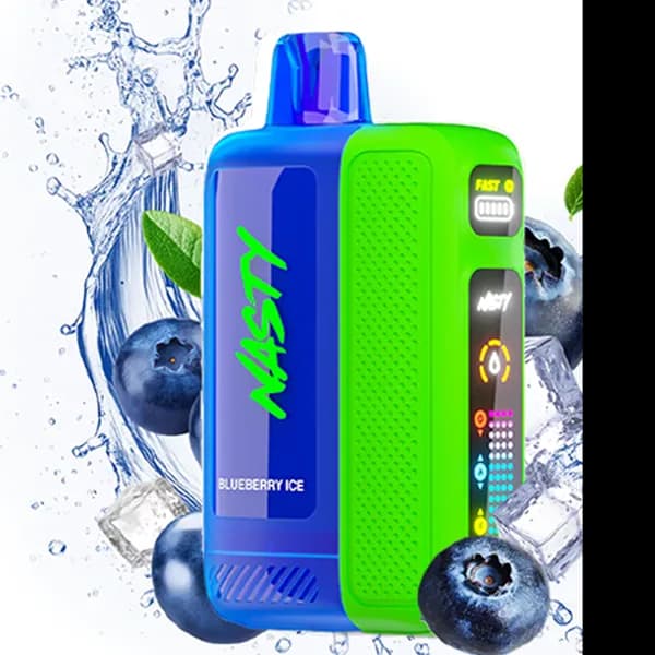 پاد یکبار مصرف نستی بلوبری یخ 50000 پاف Nasty blueberry ice pod