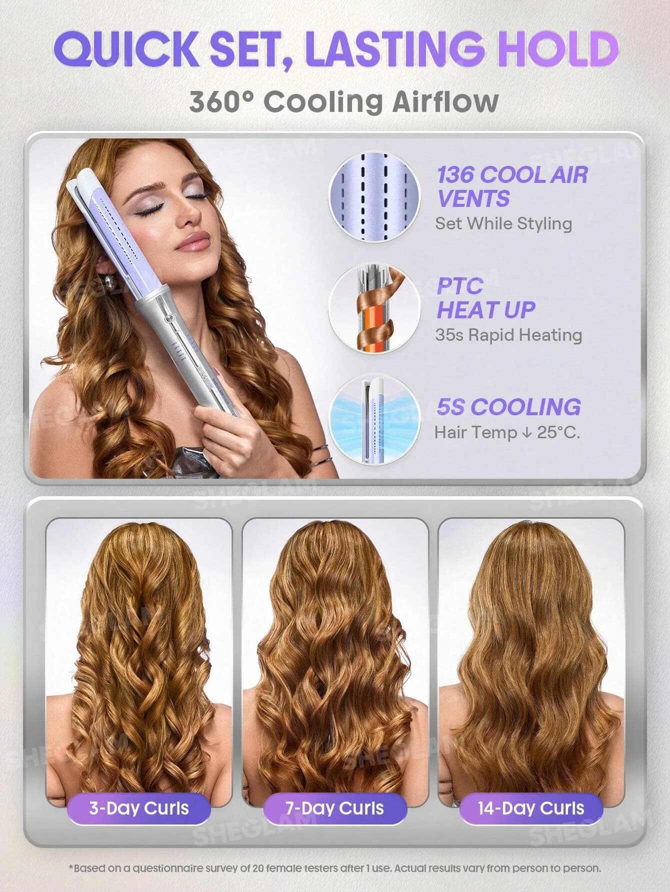 فر کننده مو شیگلم One Touch Airflow Styler Pro سایز 25 میلیمتر — تصویر ۴