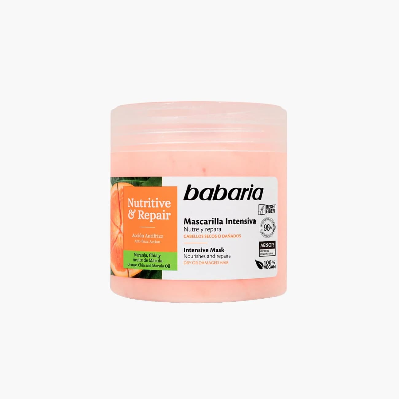 ماسک مو باباریا مدل Nutritive Repair مخصوص موهای خشک و آسیب دیده حجم 400 میلی لیتر