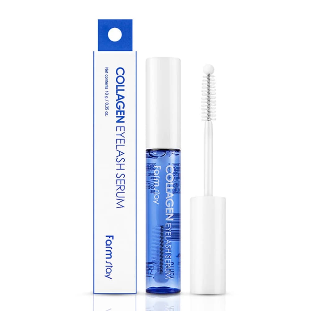 سرم تقویت مژه و ابرو کلاژن فارم استی اصل (Farmstay Collagen Eyelash & Eyebrow Serum)