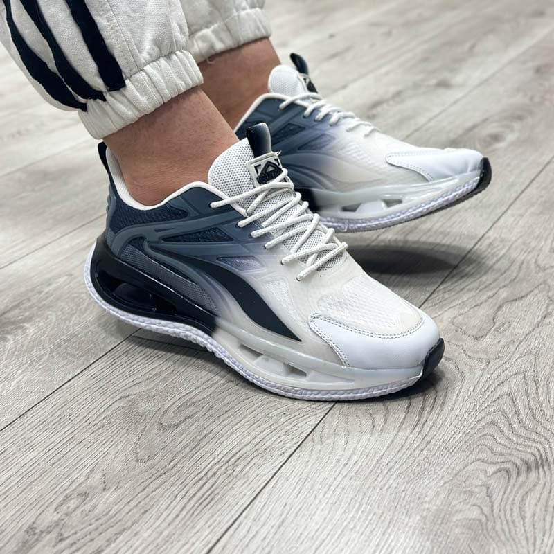 کتونی اسپرت مردانه مدل پوما puma رنگ سفید مشکی کد 6600 — تصویر ۴