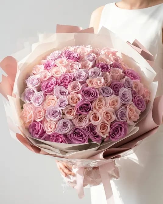دسته گل سوپر لوکس آناستازیا – باغچه — تصویر ۳
