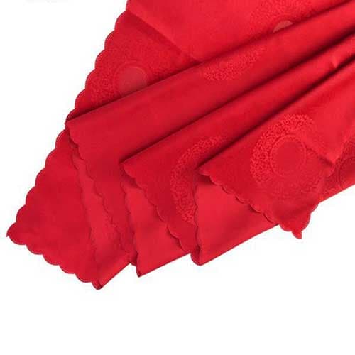 رومیزی ژاگارد 6نفره مستطیل 180*150 رمانس زرشکی — تصویر ۲