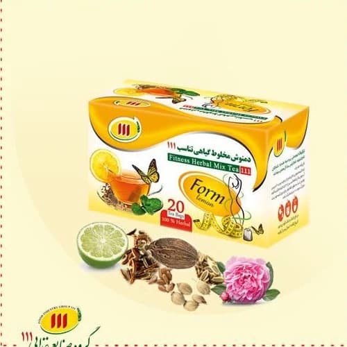 دمنوش تناسب 111 (تعداد در کارتن 15 عدد و 1 عدد رایگان)