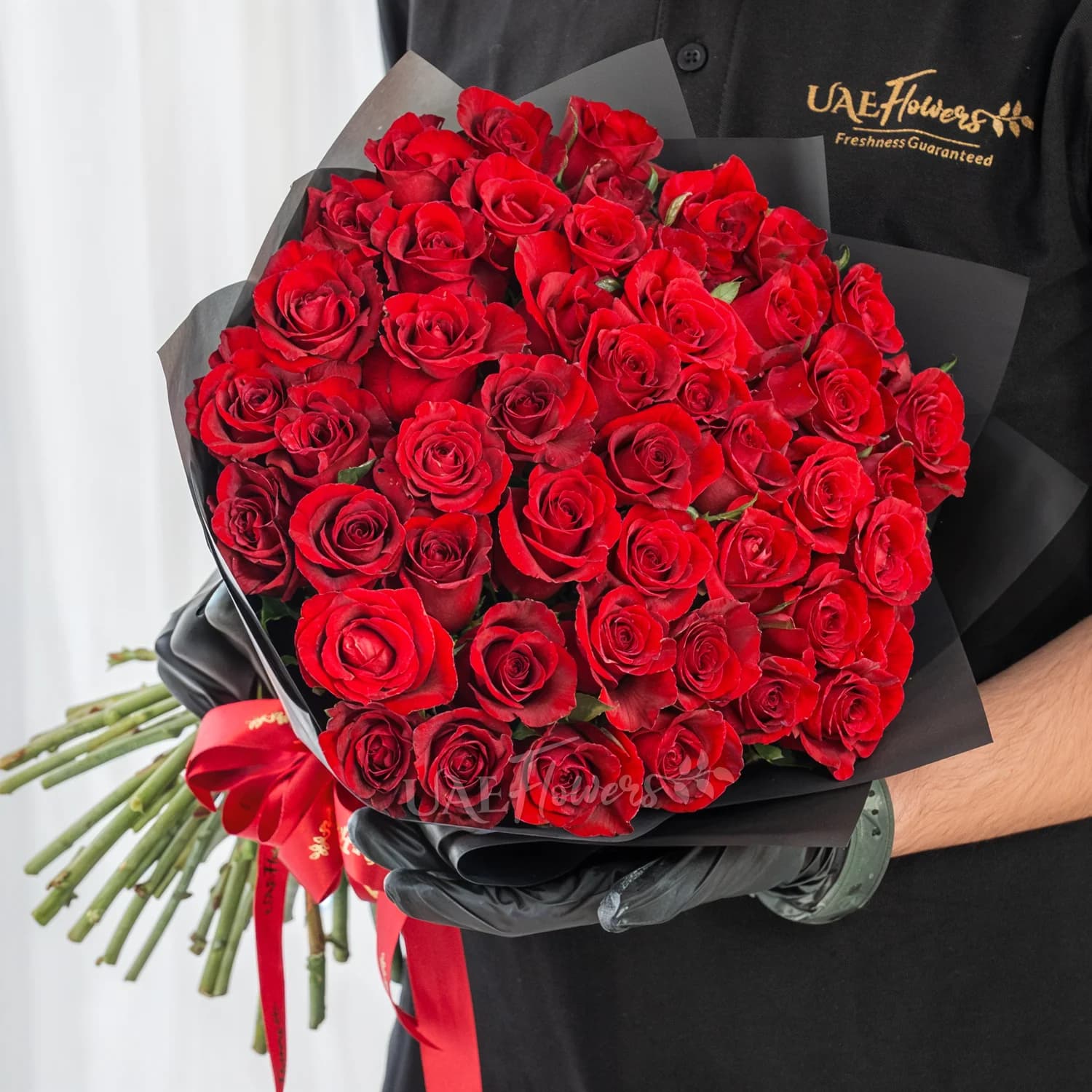 Bouquet of 40 Red Roses