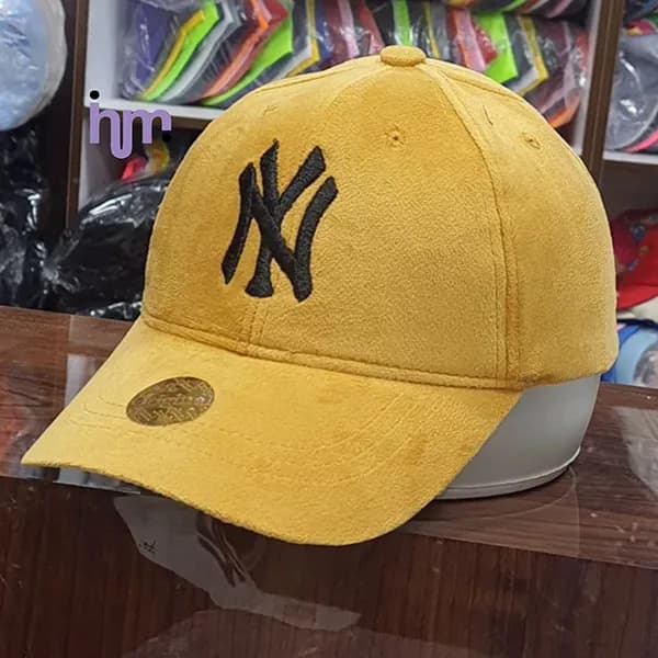 کلاه مخمل گلدوزی NY — تصویر ۵