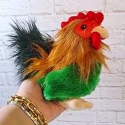 عروسک خروس با خز موئی — تصویر ۲