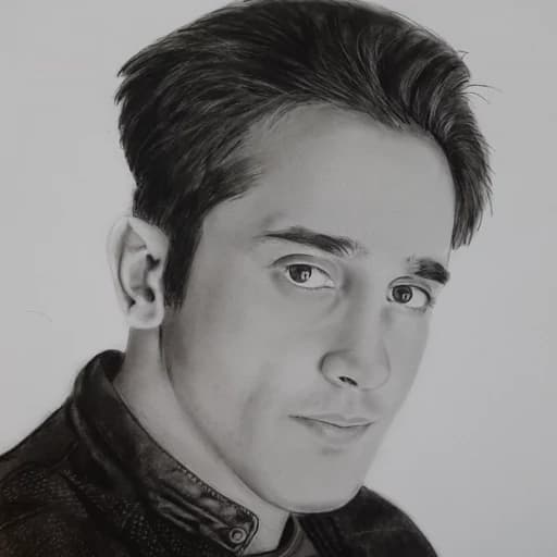 تابلو نقاشی سیاه قلم طرح چهره ابعاد 30 در 40 سانتی متر