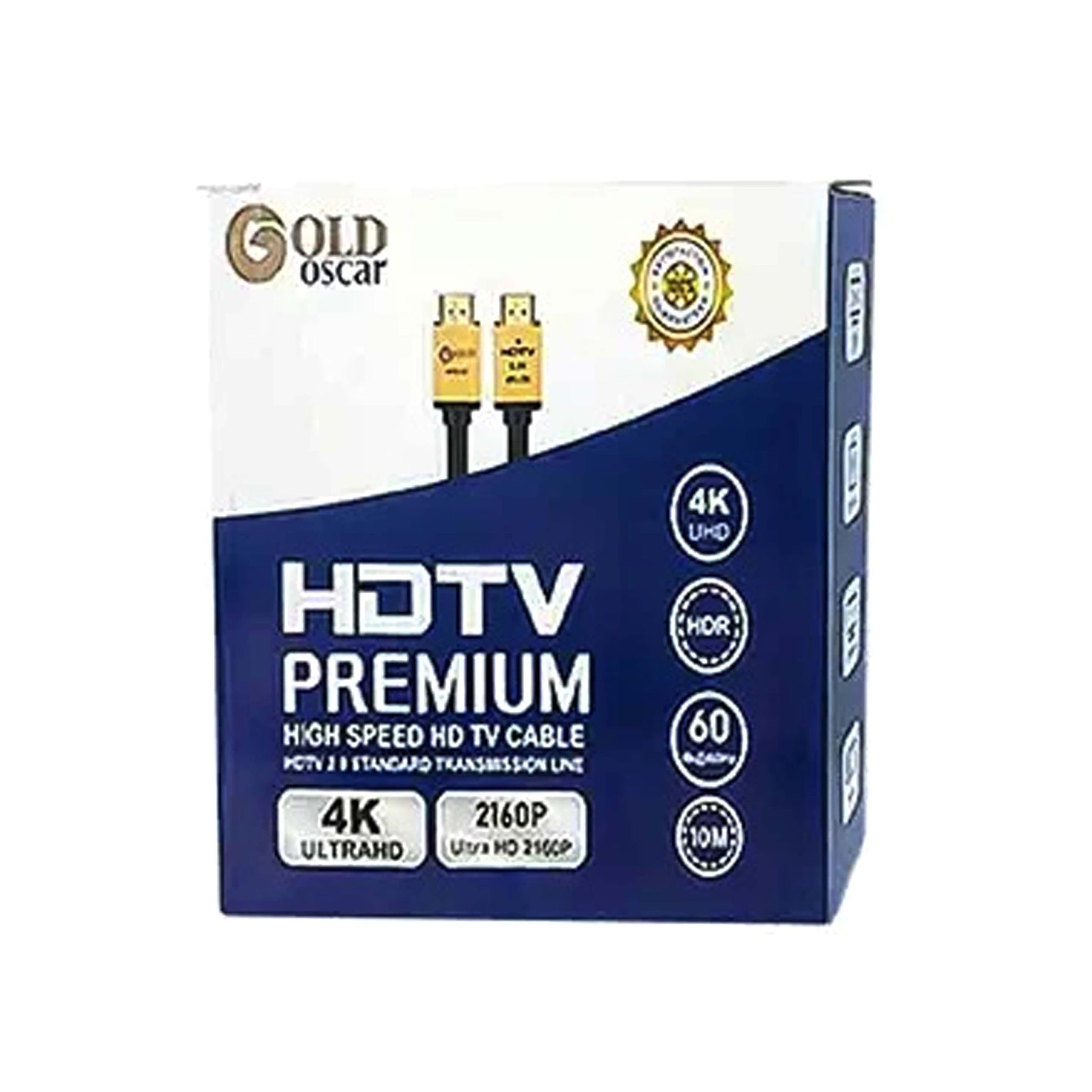کابل Gold Oscar HDMI V2.0 4K 10m ا Gold Oscar HDMI V2.0 4K 10m Cable کد 7131 — تصویر ۲