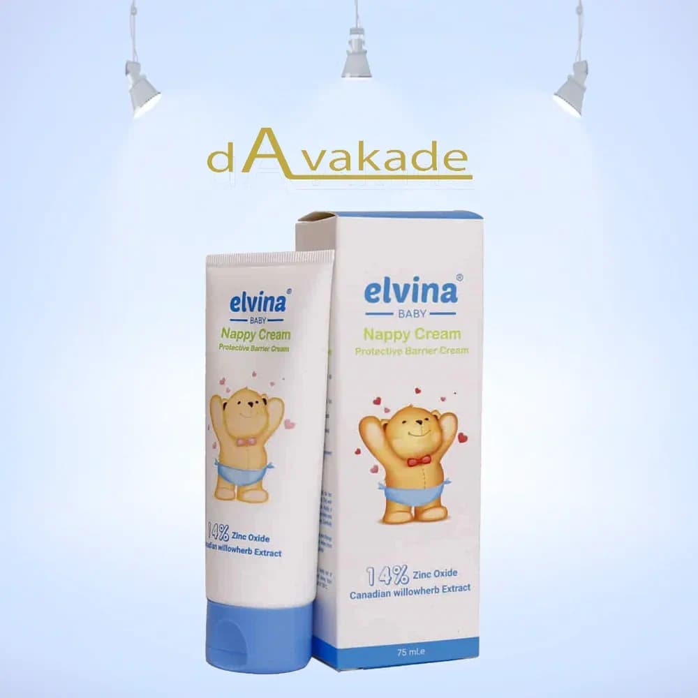 کرم محافظ پای کودک ELVINA Zinc Oxide حاوی زینک اکساید