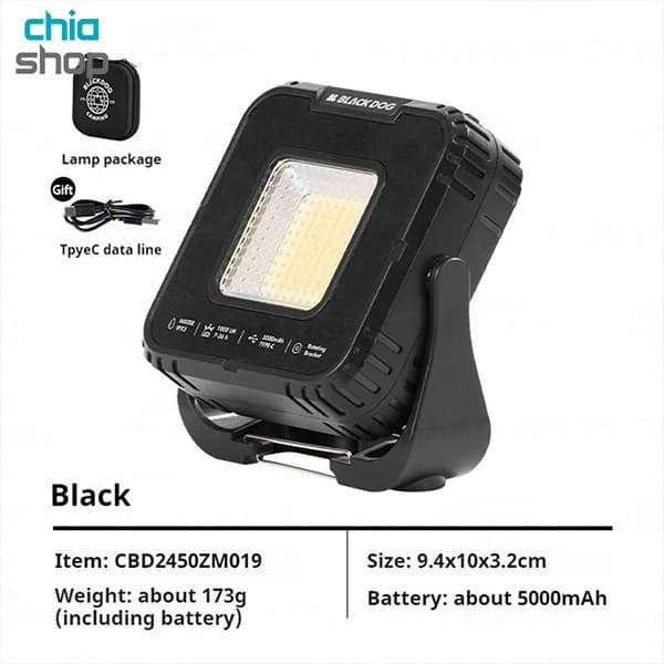 چراغ کمپینگ دو طرفه بلک داگ CBD2450ZM019 BLACKDOG — تصویر ۲