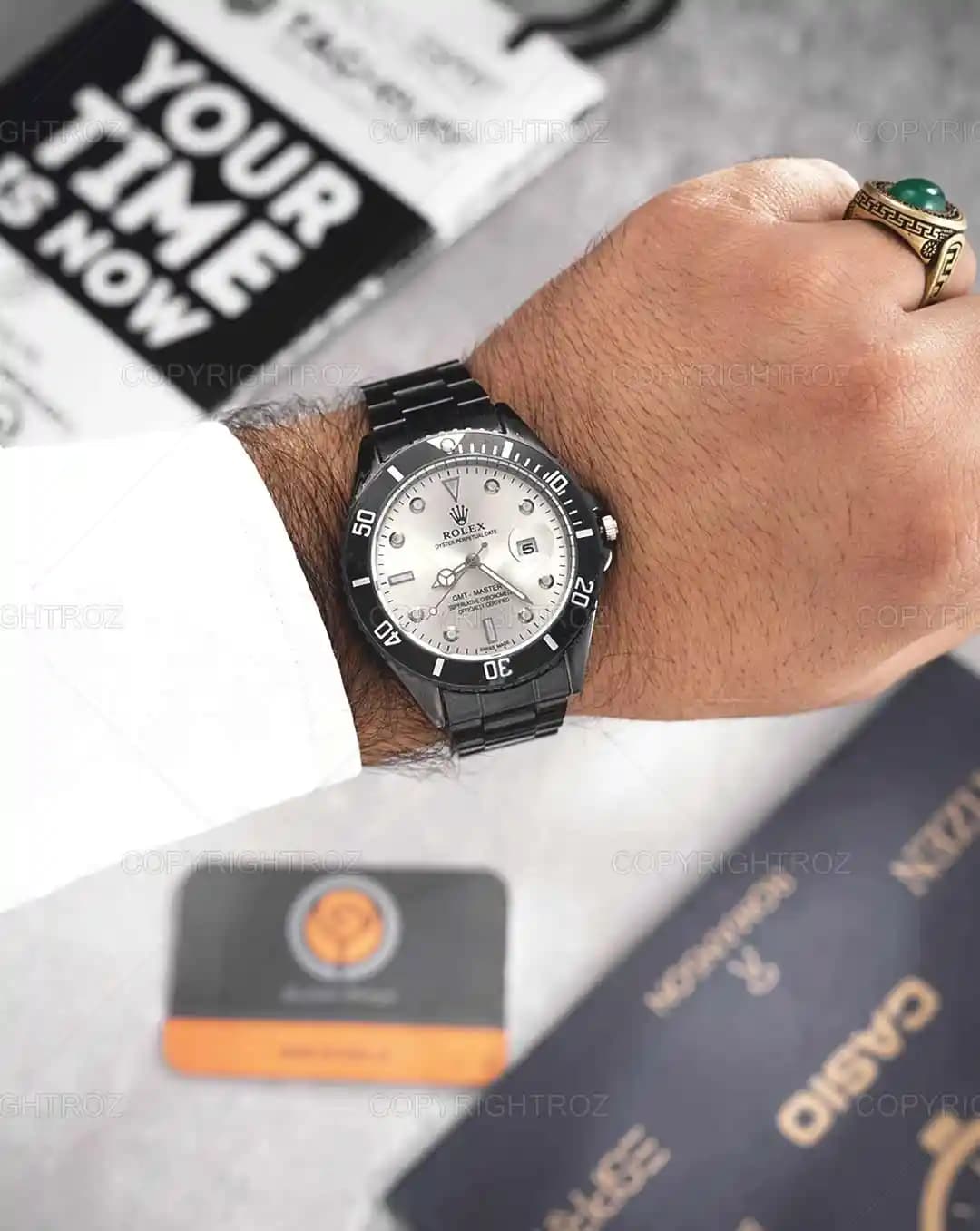 ساعت مچی مردانه رولکس ROLEX طرح ساب مارین مدل 1866 — تصویر ۲