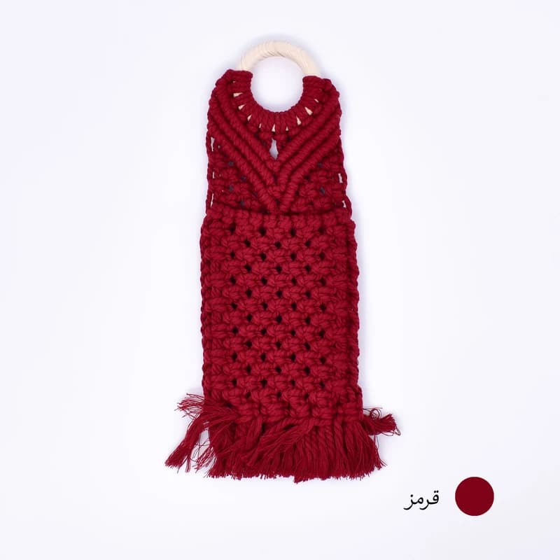کیف بافتنی مدل آویز کد 9586 — تصویر ۵