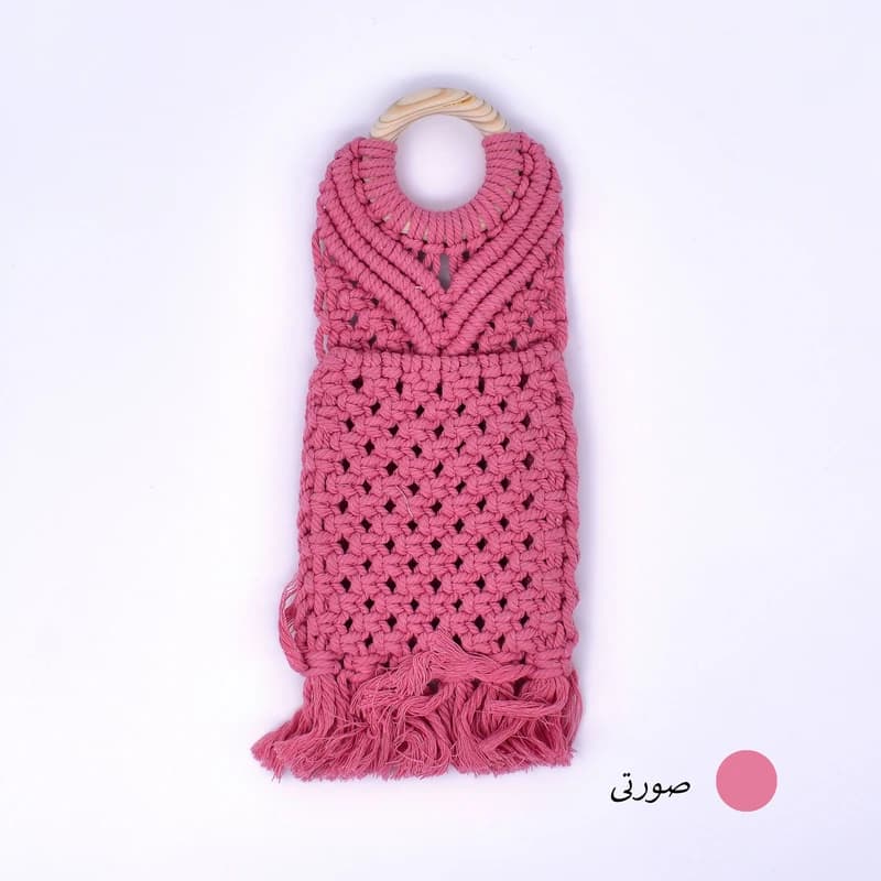 کیف بافتنی مدل آویز کد 9586 — تصویر ۳