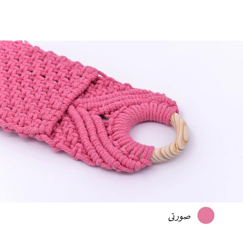 کیف بافتنی مدل آویز کد 9586 — تصویر ۲