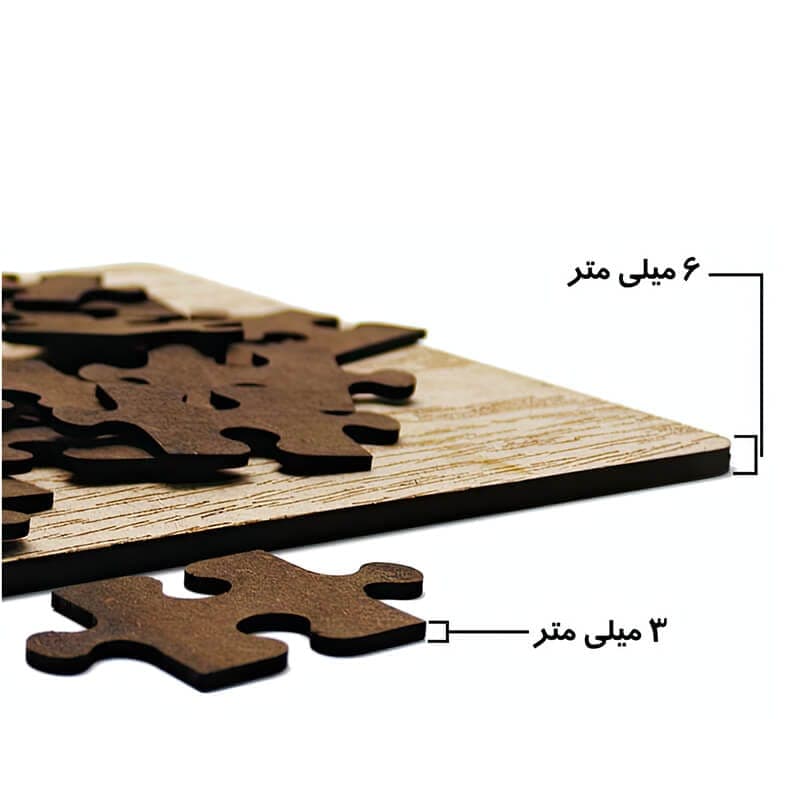 پازل چوبی 54 تکه طرح ماداگاسکار کد 9251 — تصویر ۴