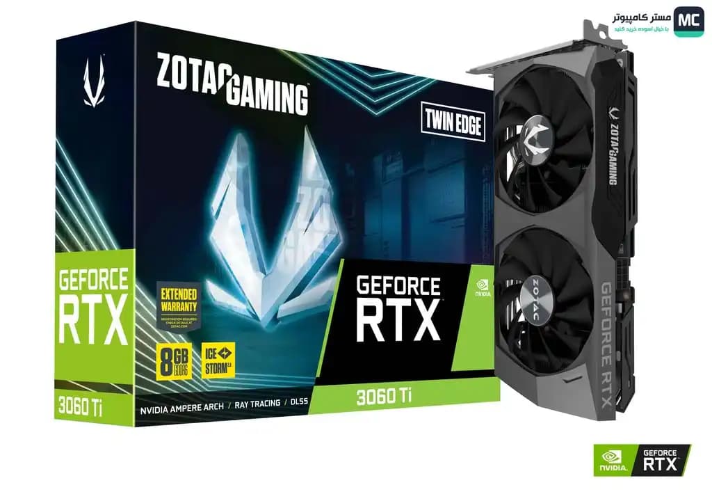 کارت گرافیک زوتاک RTX 3060 Ti Twin Edge OC LHR 8GB (درحدنو) — تصویر ۷