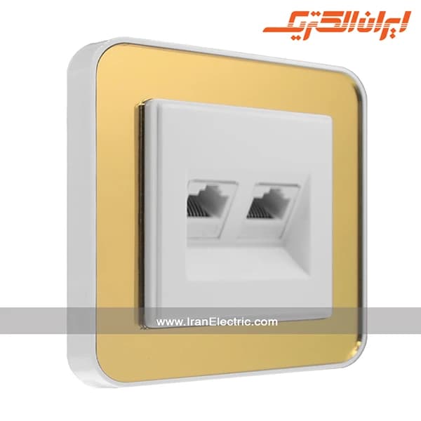 سوکت شبکه کامپیوتر ارس سفید زه طرح متال