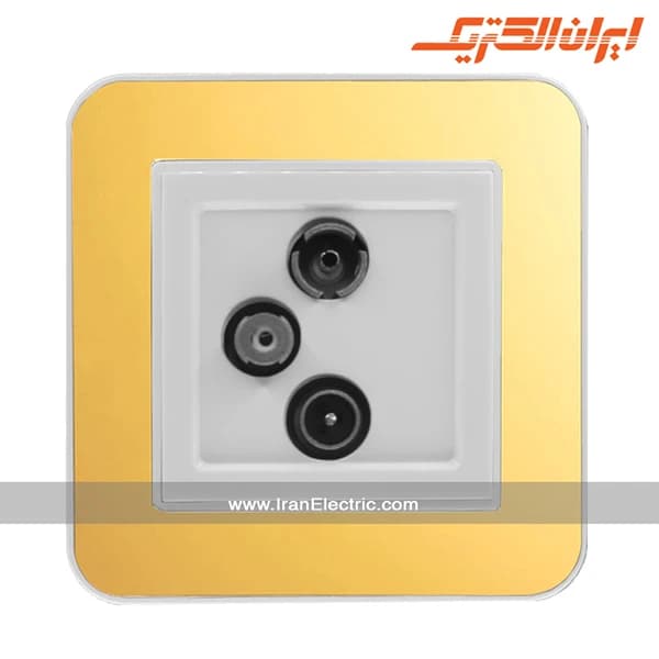 پریز آنتن TV-SAT-RD ارس سفید زه طرح متال — تصویر ۲