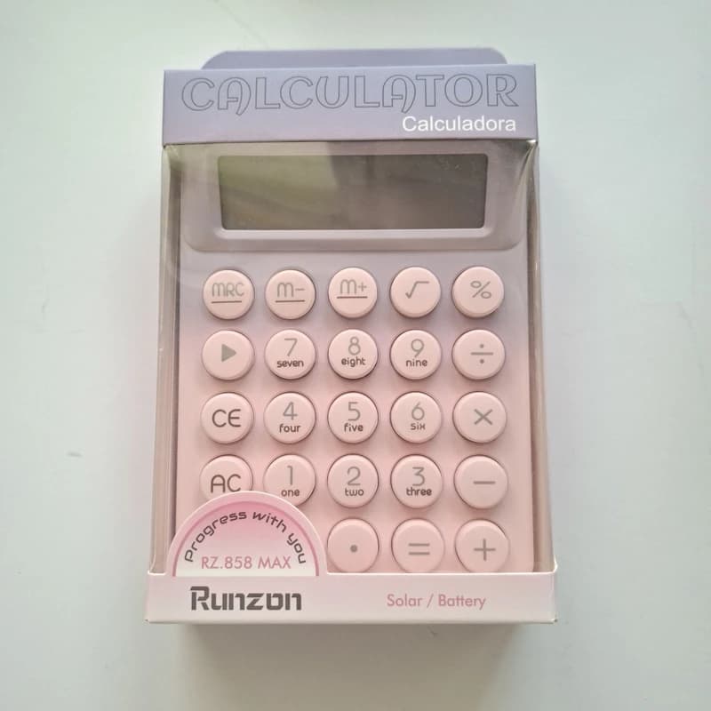 ماشین حساب مدل دکمه کیبوردی رانزن طرح Rz.858MAX — تصویر ۳