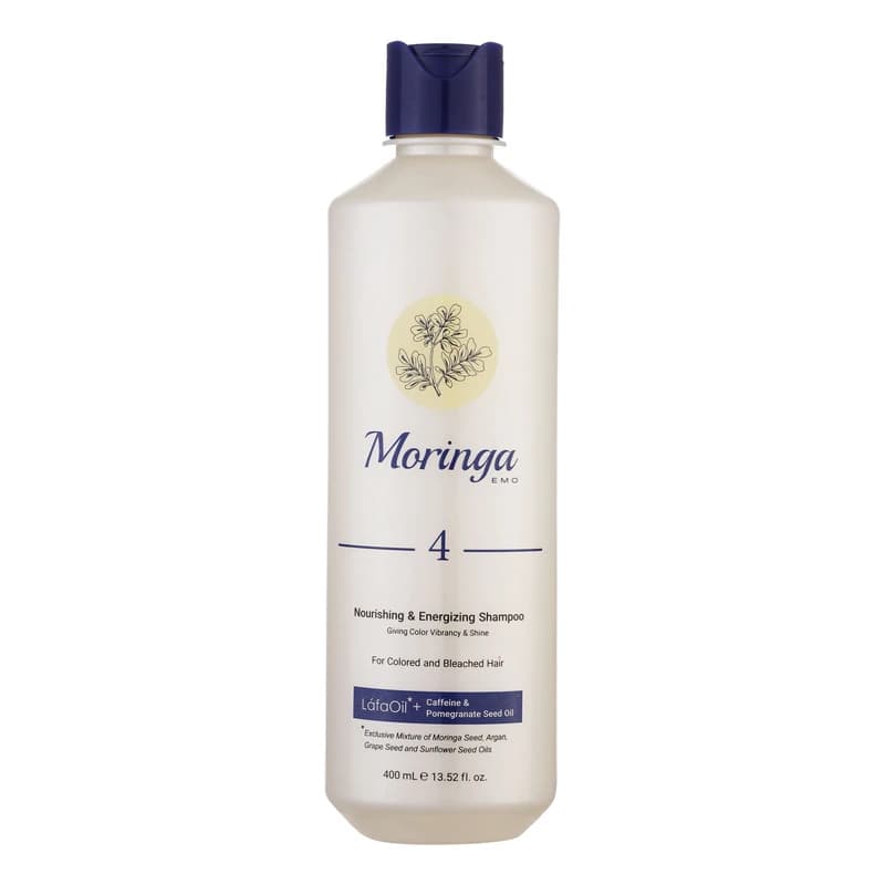 شامپو ترمیم کننده مو های رنگ شده مورینگا شماره 4 حجم 400ml | آلور استور