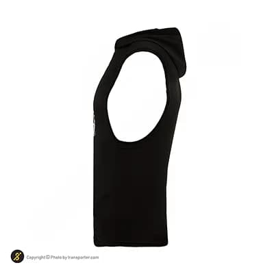 رکابی ورزشی مردانه کلاه دار پرشین گلف | مشکی/سفید — تصویر ۲
