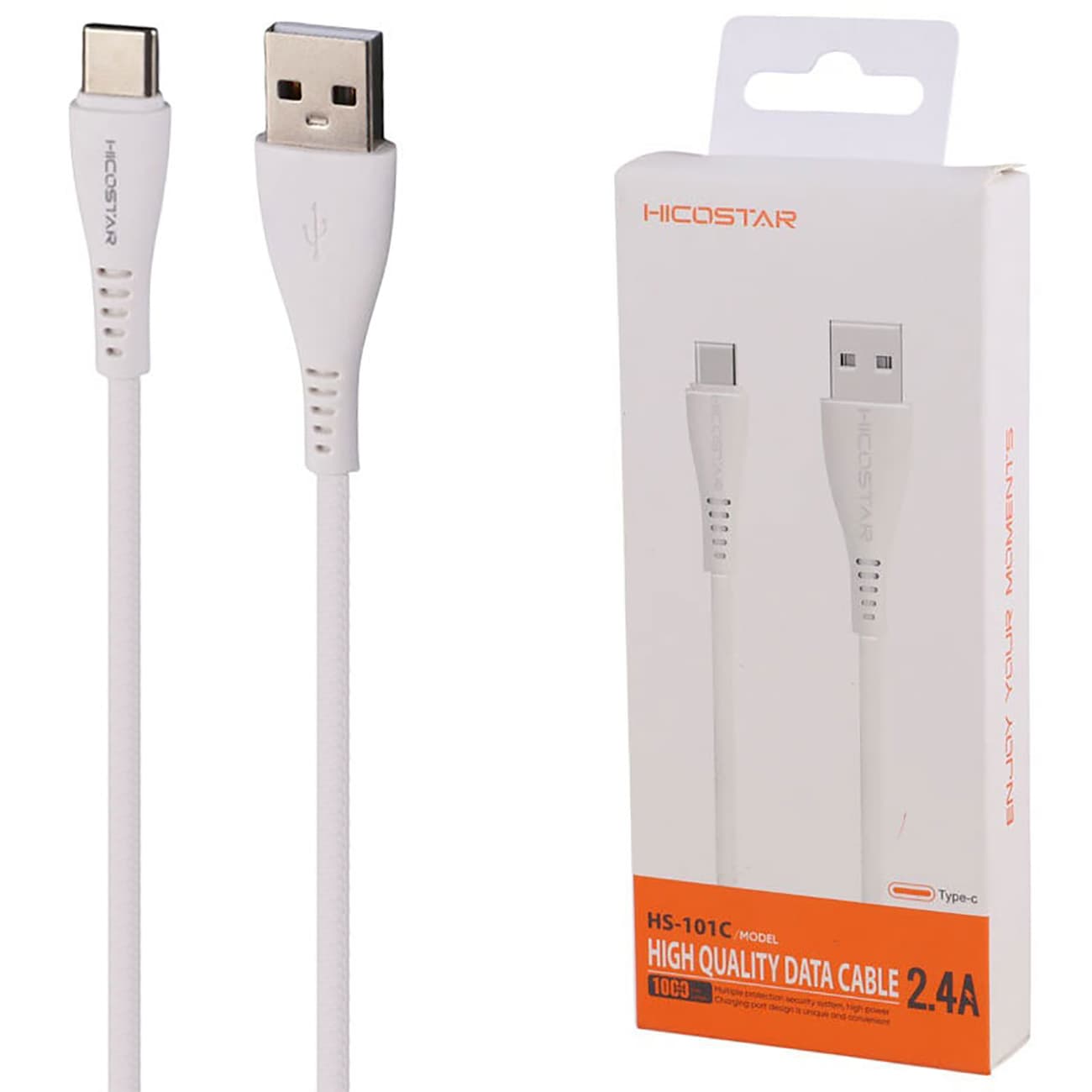 کابل تایپ سی 2.4 آمپر هایکو استار Hicostar مدل HS-101C طول 1 متر