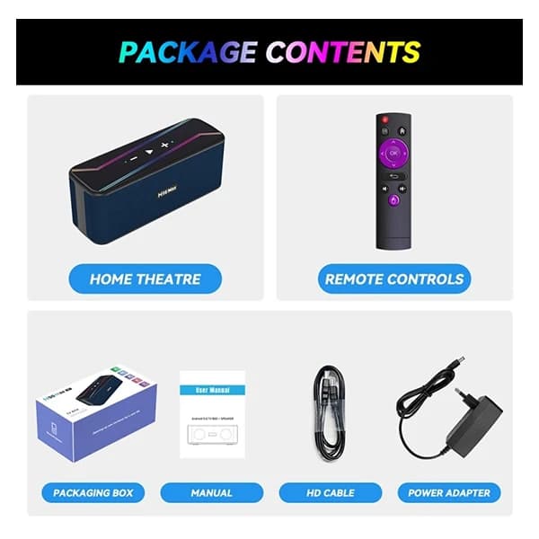 اندروید باکس H96 MAX M7 2GB 16GB (TV BOX-SPEAKER) (اسپیکردار) + هدیه ویژه — تصویر ۵