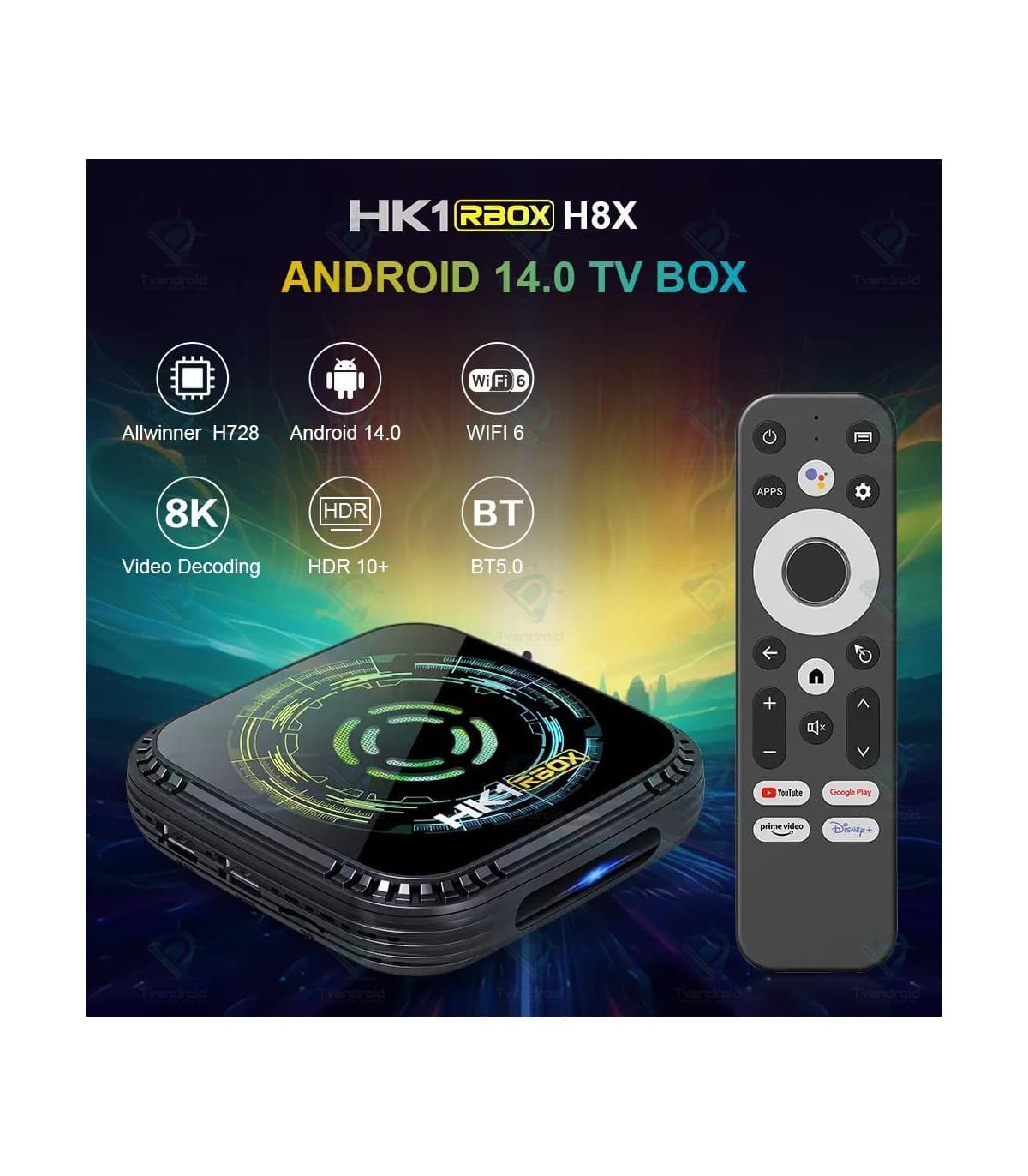 اندروید باکس HK1 RBOX H728 H8x 4GB 32GB + هدیه ویژه — تصویر ۸