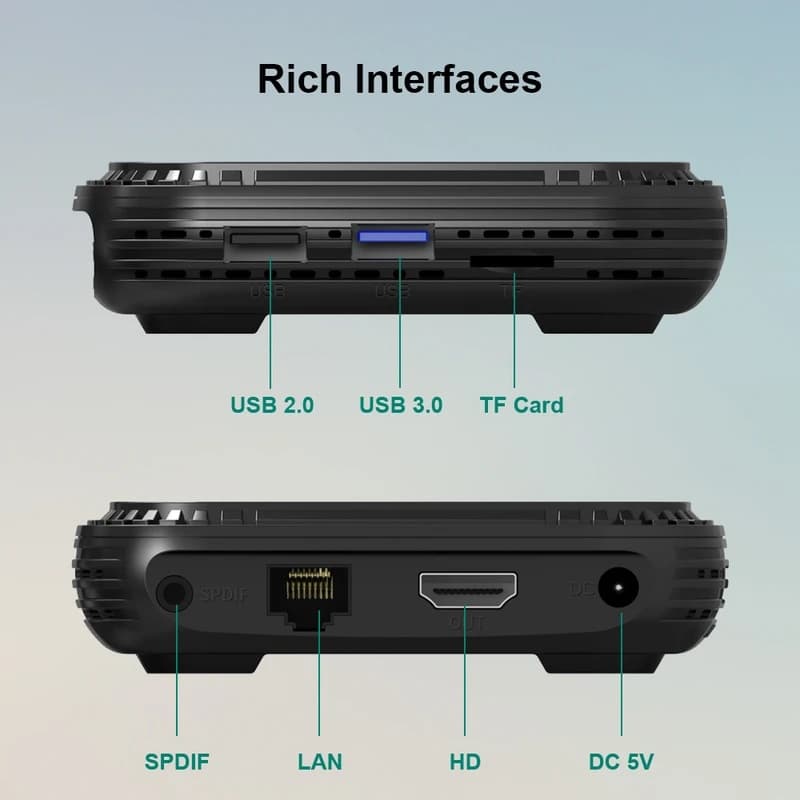 اندروید باکس HK1 RBOX H728 H8x 4GB 32GB + هدیه ویژه — تصویر ۴
