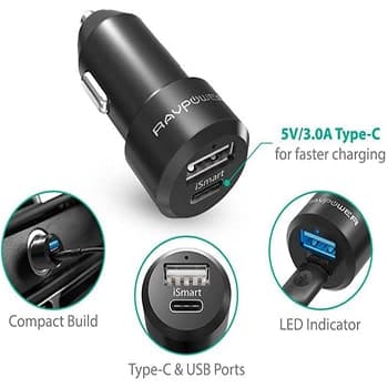 شارژر فندکی راو پاور مدل RAVPower RP-PC022 — تصویر ۳