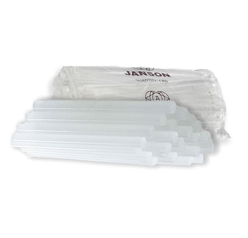 چسب حرارتی سفید صافکاری جانسون یک کیلوگرمی مدل JANSON-12W