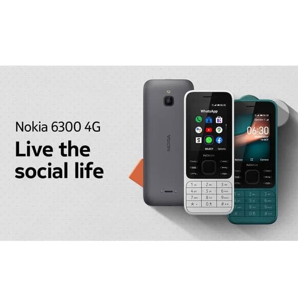 گوشی موبایل دکمه ای نوکیا nokia 6300 4G 2020 اورجینال — تصویر ۶