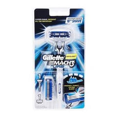دستگاه مچ تری توربو به همراه ۱ عدد تیغ Gillette Mach3 Turbo