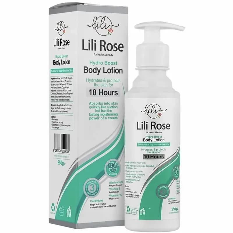 لوسیون آبرسان بدن هیدروبوست لی لی رز | حجم 250 ml