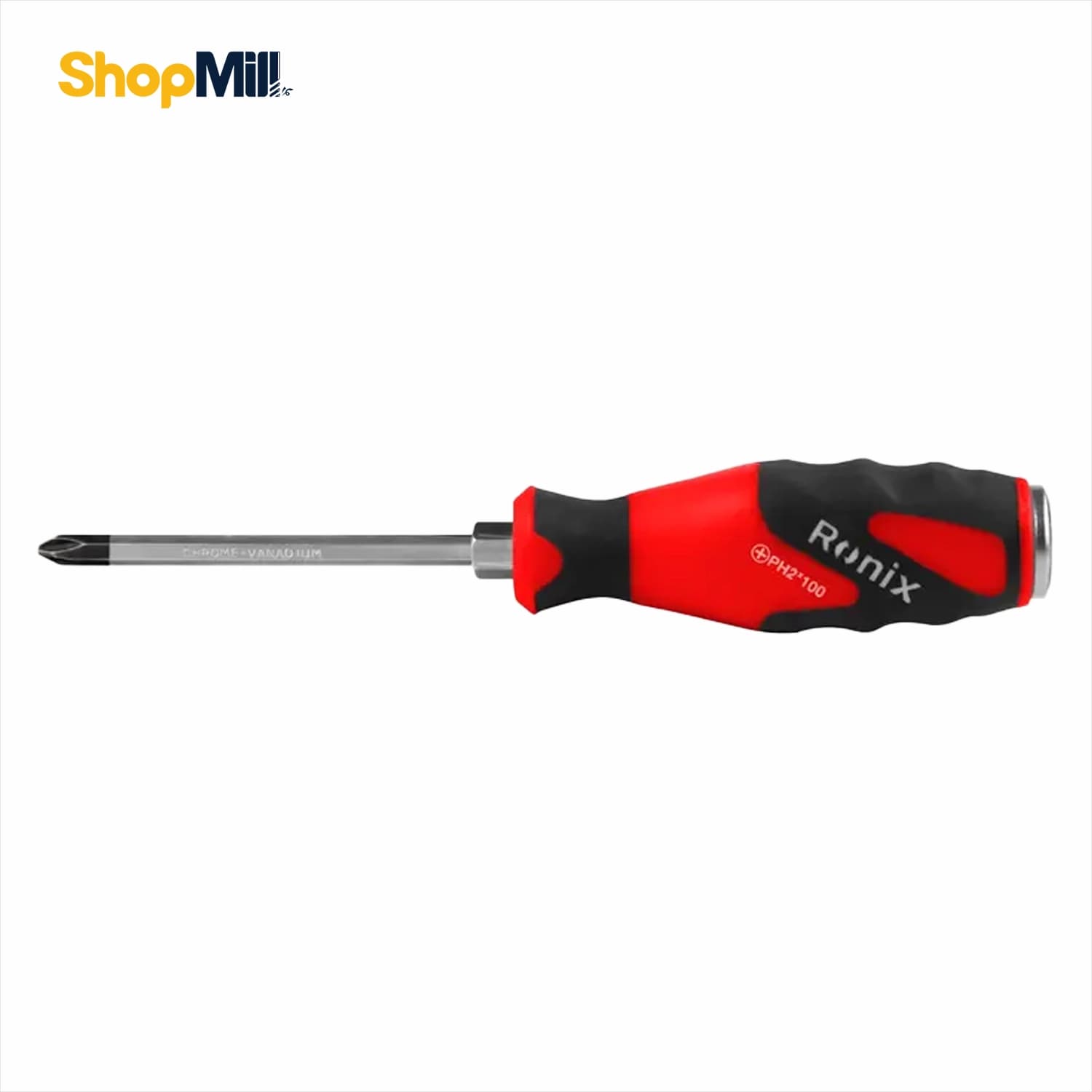 پیچگوشتی تکی دسته TPR ضربهخور 100×6 چهارسو رونیکس Ronix مدل RH-2970 — تصویر ۵