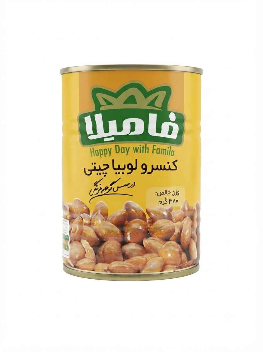 کنسرولوبیاچیتی فامیلا در سس گوجه فرنگی 380گرمی کد 380