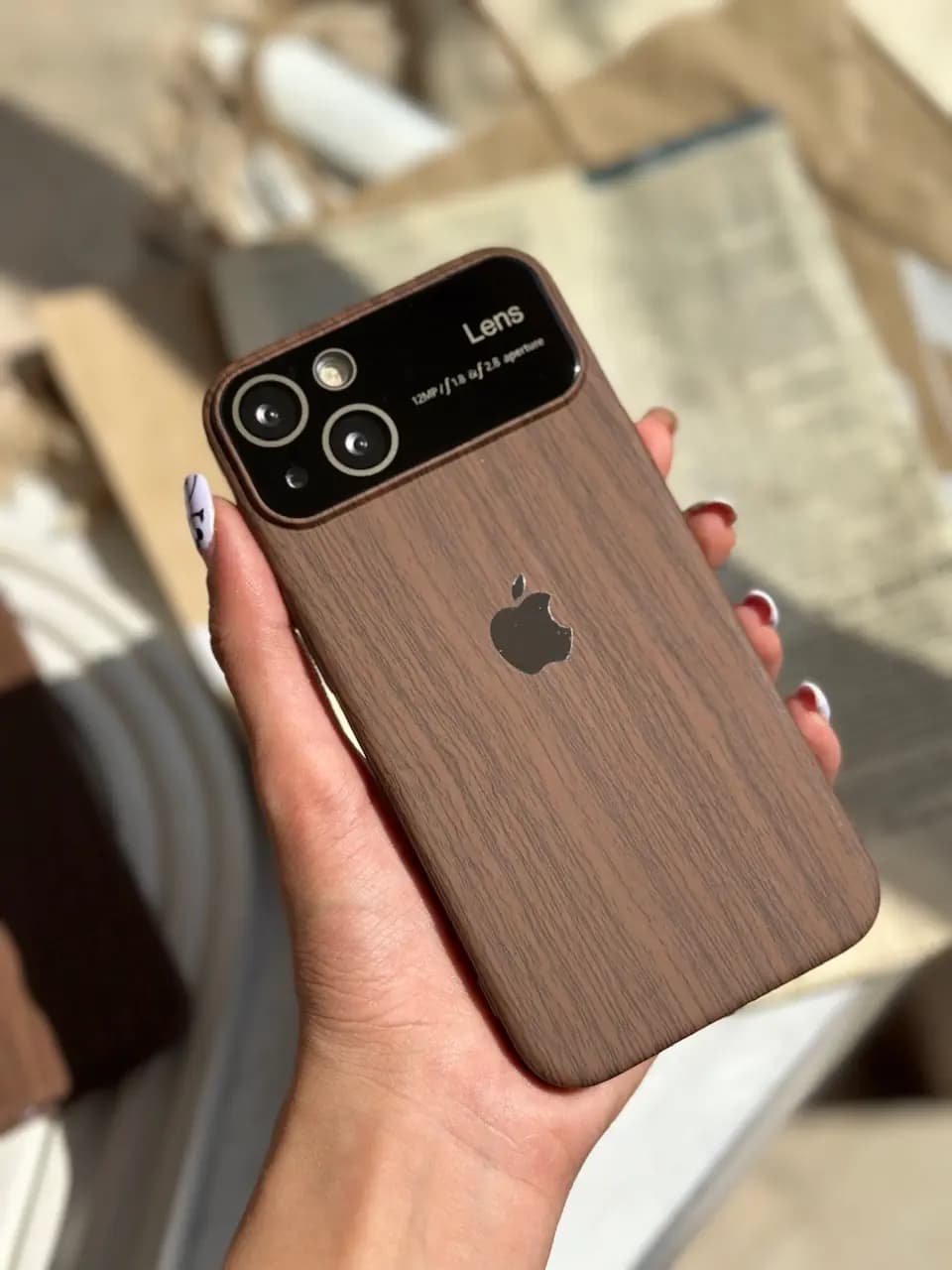 قاب Wood lens case (کدC1361) — تصویر ۵