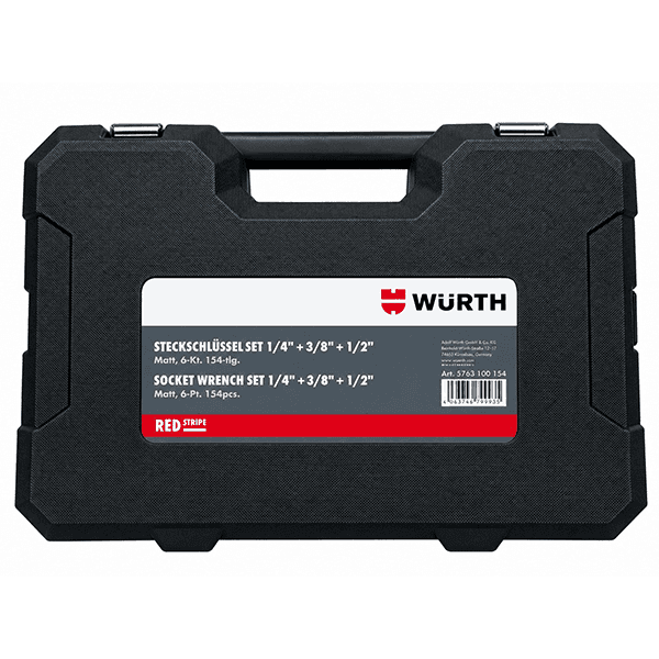 ست اچار 154 عددی بکس و جعبه ابزار حرفه ای وورث -WURTH RED STRlPE — تصویر ۳